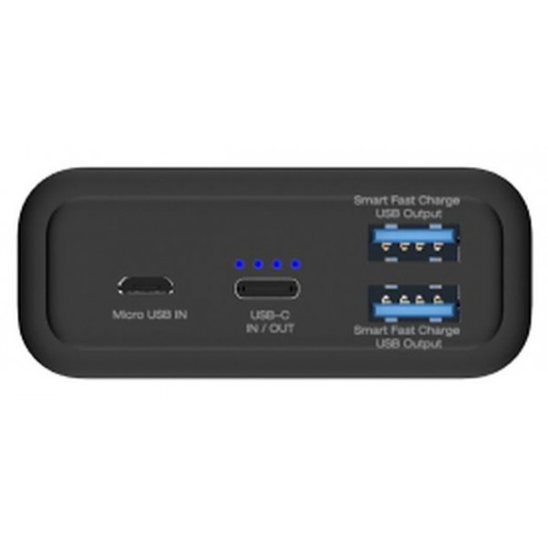  Зовнішній акумулятор Power Bank Energizer UE20012PQ-20000mAh Li-pol+TYPE-C PD Black