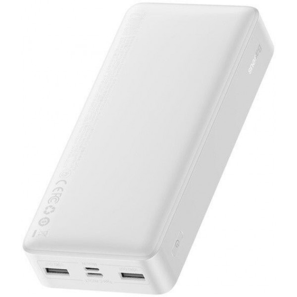  Зовнішній акумулятор Power Bank Baseus Bipow 20000mAh 15W Display White (PPDML-J02)