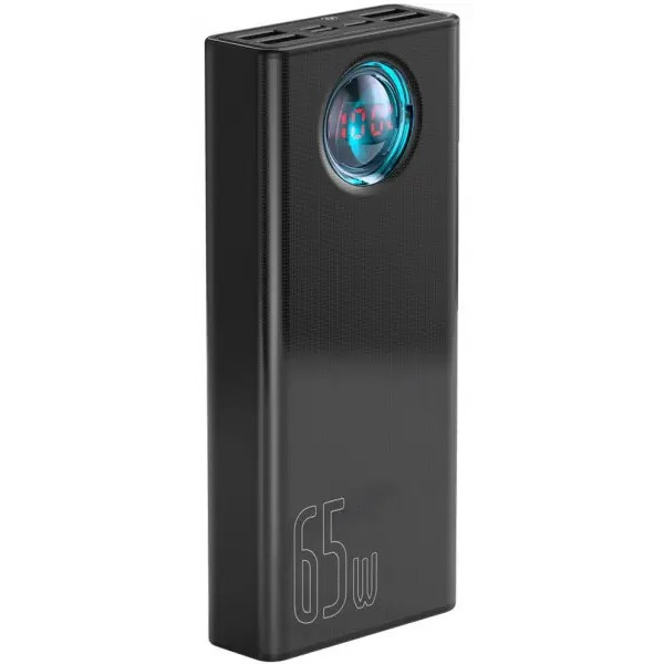  Зовнішній акумулятор Power Bank Baseus Amblight Digital Display Quick Charge 30000mAh 65W Black (PPLG-A01)