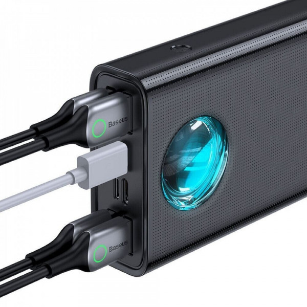  Зовнішній акумулятор Power Bank Baseus Amblight Digital Display Quick Charge 30000mAh 65W Black (PPLG-A01)