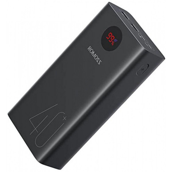  Зовнішній акумулятор Power Bank Romoss 40000mAh 18W Black (PEA40-112-2135)