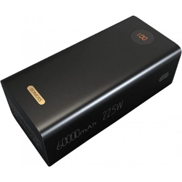  Зовнішній акумулятор Power Bank Romoss 60000mAh 225W Black (PEA60-152-2142)