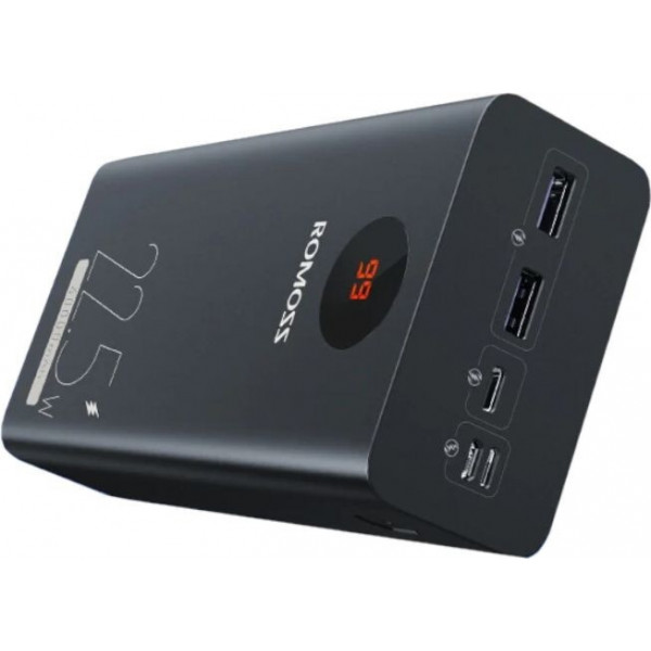  Зовнішній акумулятор Power Bank Romoss 40000mAh 225W PEA40PF (PEA40-152-2133H) Black