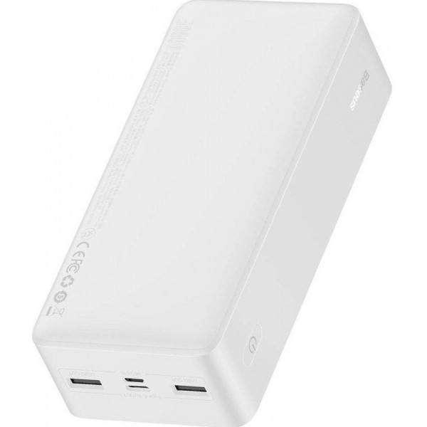  Зовнішній акумулятор Power Bank Baseus Bipow 30000mAh 15W Display White (PPDML-K02)