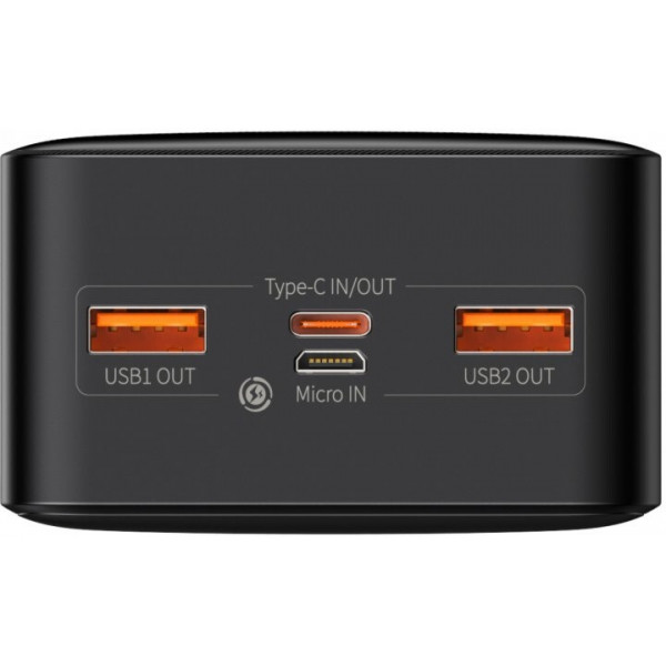  Зовнішній акумулятор Power Bank Baseus Bipow 30000mAh 20W Display Black (PPDML-N01)