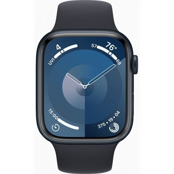  Apple Watch Series 9 GPS 45mm Midnight Aluminium with Midnight Sport Band M/L (MR9A3)