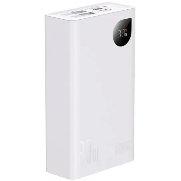  Зовнішній акумулятор Power Bank Baseus Adaman 2 20000 mAh 30W White (PPAD050002)