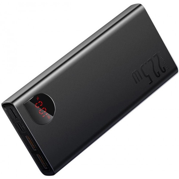  Зовнішній акумулятор Power Bank Baseus Adaman 20000mAh 225W Display Black (PPAD000101)
