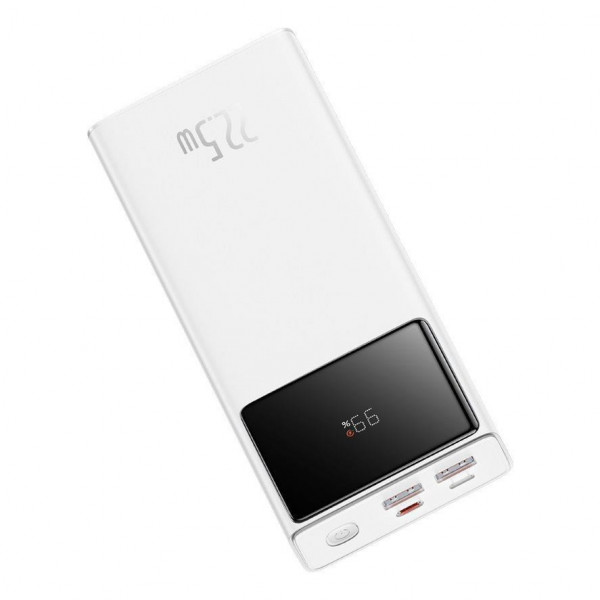  Зовнішній акумулятор Power Bank Baseus Star Lord 30000mAh 225W Display White (PPXJ060102)