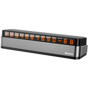  Паркувальна Карта Baseus Moonlight Box Series Temporary Parking Number Plate Dark Gray