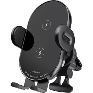  Автодержатель с беспроводной зарядкой Proove Rounded Energy Pro 15W Black (WHRP15010001)