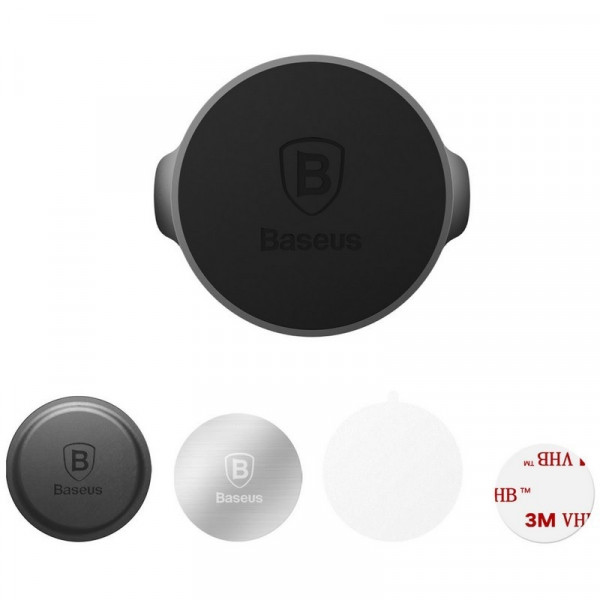  Автодержатель Baseus Small Ears Series Magnetic Suction Bracket Flat Type Black