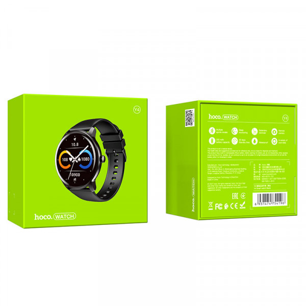  Смарт-годинник Hoco Y4 Smart Watch Black