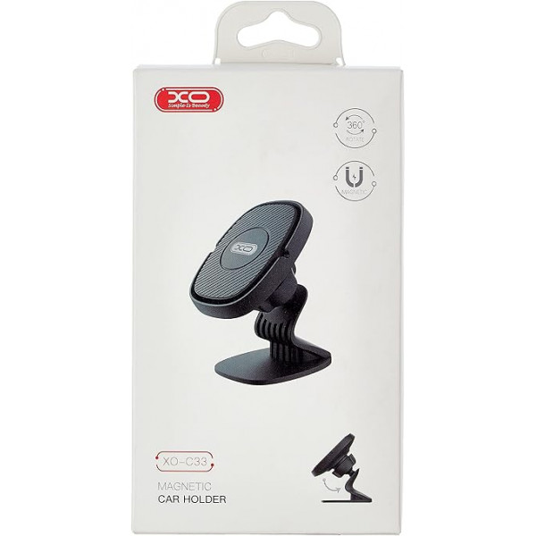  Автоутримувач XO C33 Magnetic Car Holder Black