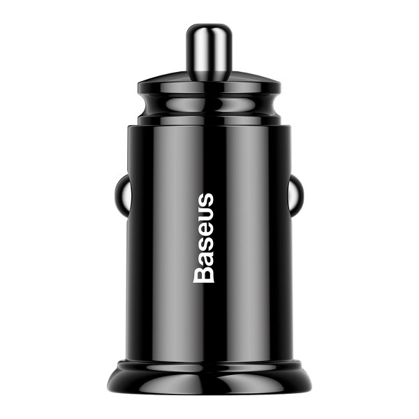  Автомобільний зарядний пристрій Baseus Circular Plastic QC 30 30W 2USB Black
