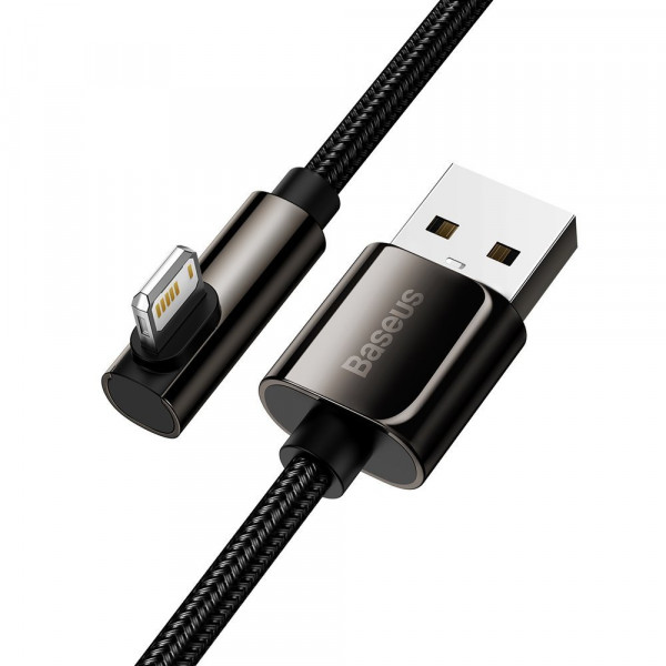  Кабель Baseus Legend Series Fast Charging Elbow Lightning 24A 1m Black