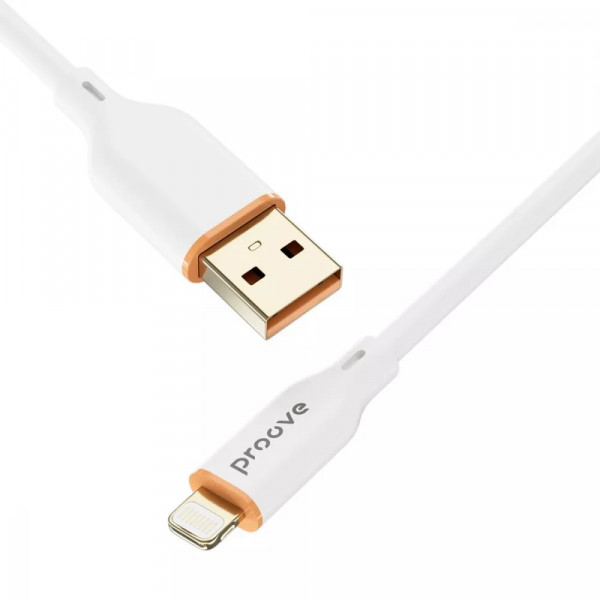  Кабель Proove Jelly Silicone Lightning 24A 1m White