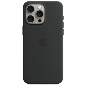 Чохол Silicone Matte Case With MagSafe iPhone 15 Pro Max Black