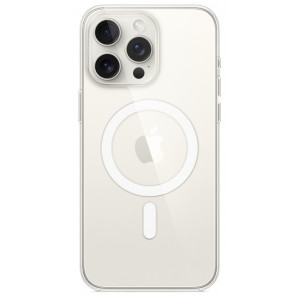  Чохол Silicone Clear Case With MagSafe iPhone 15 Pro Max Transparent