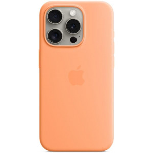  Чехол Silicone Case MagSafe  SplashScreen iPhone 15 Pro Max Orange Sorbet