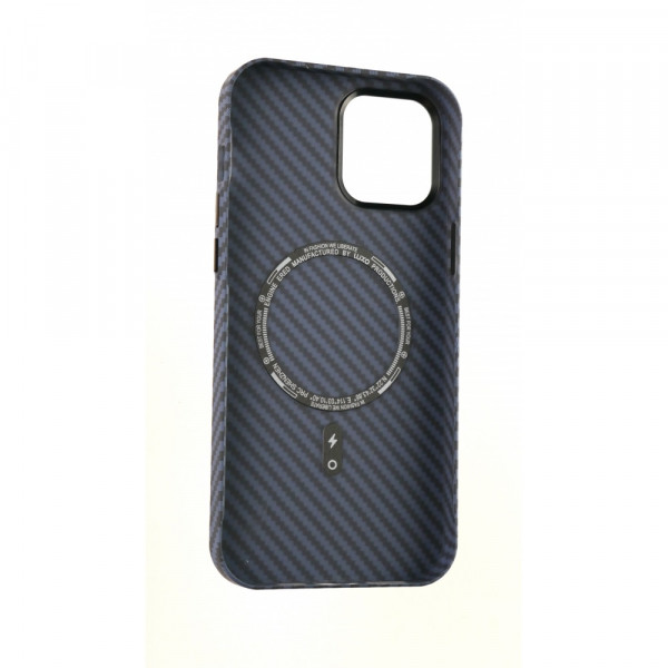  Чехол Luxo Free Air CarBon With MagSafe iPhone 14 Blue