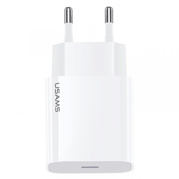  Сетевое зарядное устройство USAMS CC118 T34 PD Fast Travel Type-C Charger 20W