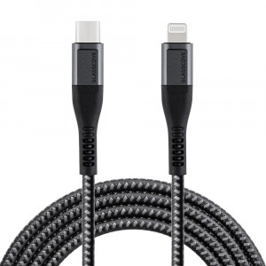  Кабель Glasscove SOLID Type-C - Lightning MFi 27w 1m GS-02CL