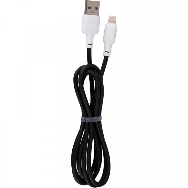  Кабель USB Gelius Full Silicon GP-UCN001L Lightning 12m (18W) Black/White