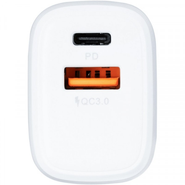  Мережевий зарядний пристрій Gelius X-Duo GP-HC014 USB+Type-C QC30/PD20W White
