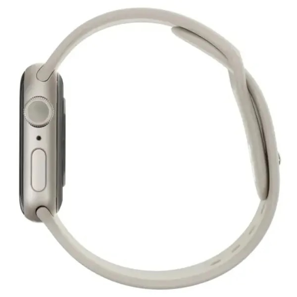  Apple Watch Series 8 GPS + Cellular 41mm Starlight Aluminum Case with Starlight Sport Band S/M (MNUX3)