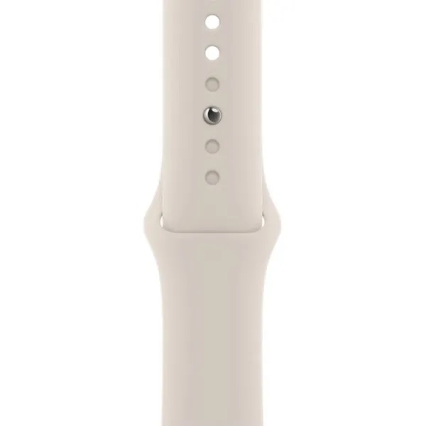  Apple Watch Series 8 GPS + Cellular 41mm Starlight Aluminum Case with Starlight Sport Band S/M (MNUX3)