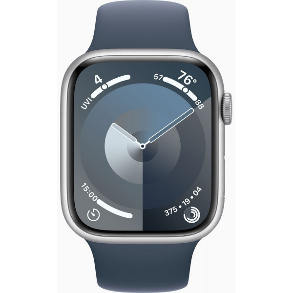  Apple Watch Series 9 GPS 41mm Silver Aluminium with Storm Blue Sport Band M/L (MR913)
