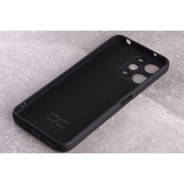  Силиконовая накладка Soft Silicone Case для Xiaomi Redmi 12 Black