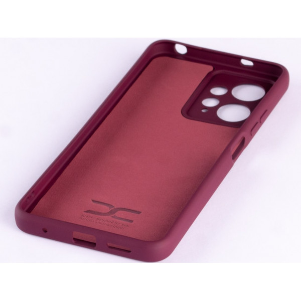  Силіконова накладка Soft Silicone Case для Xiaomi Redmi Note 12 4G Burgundy