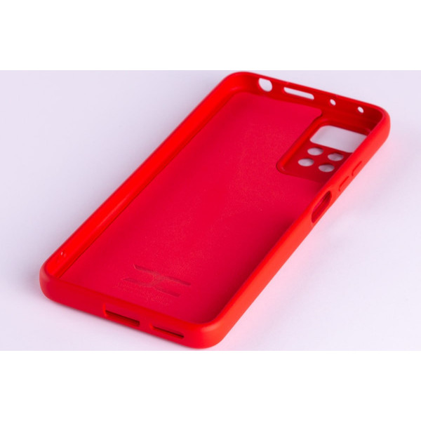  Силиконовая накладка Soft Silicone Case для Xiaomi Redmi Note 12 Pro 4G Red