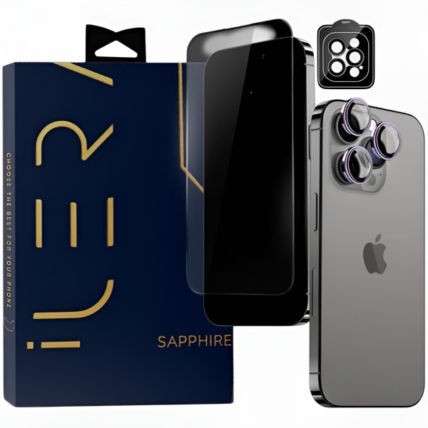  Захисне скло iLera Premium Sapphire Ultra + Corning Glass iPhone 15 Pro