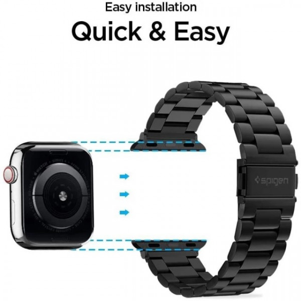  Ремешок Spigen Modern Fit для Apple Watch 42/44/45/49mm Black (062MP25403)
