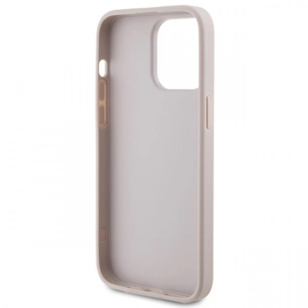  Чохол Guess 4G Metal Gold Logo для iPhone 15 Pro Max Pink (GUHCP15XG4GFPI)