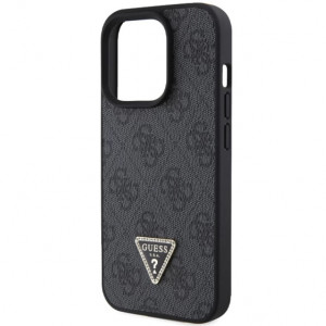  Чохол Guess Leather 4G Diamond Triangle для iPhone 15 Pro Max Black (GUHCP15XP4TDPK)