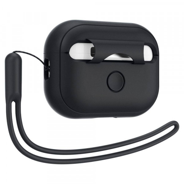  Чехол Spigen для AirPods Pro 2/1 Silicon Fit Strap Black (ACS05479)