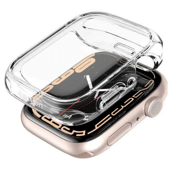  Чехол Spigen Ultra Hybrid для Apple Watch 45mm Crystal Clear (ACS04611)