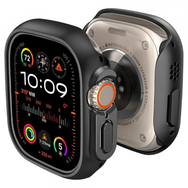 Чехол Spigen Thin Fit для Apple Watch Ultra 2/1 49mm Black (ACS05458)