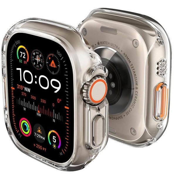 Чехол Spigen Thin Fit для Apple Watch Ultra 2/1 49mm Crystal Clear (ACS05917)