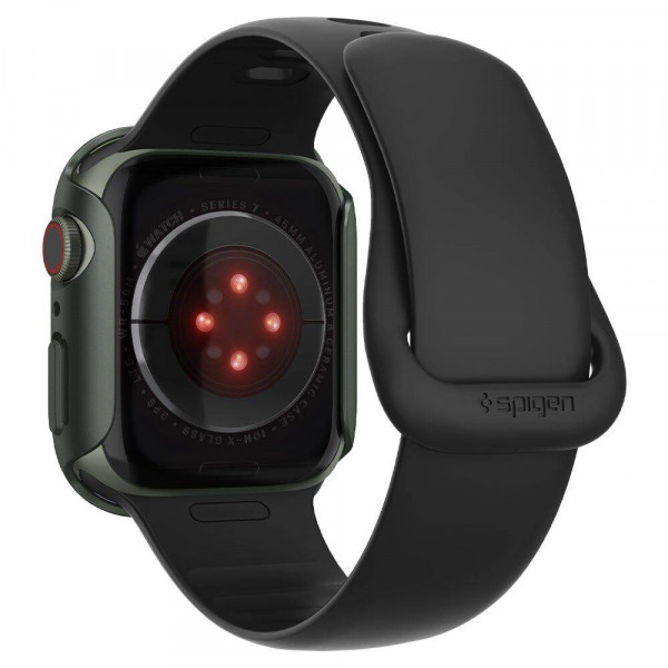  Чехол Spigen Thin Fit для Apple Watch 7/8/9 45mm Military Green (ACS04175)