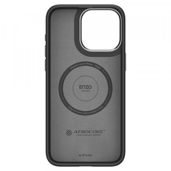  Чехол Spigen Enzo Aramid MagFit для iPhone 15 Pro Max Matte Black (ACS07044)