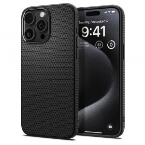  Чехол Spigen Liquid Air для iPhone 15 Pro Max Matte Black (ACS06562)