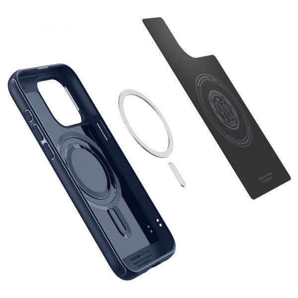 Чехол Spigen Mag Armor для iPhone 15 Pro Max Matte with MagSafe Blue (ACS06598)