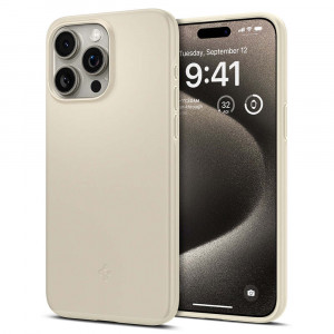  Чохол Spigen Thin Fit для Apple iPhone 15 Pro Max Mute Beige (ACS06551)