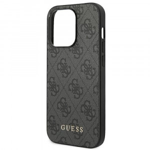  Чохол Guess 4G Metal Gold для iPhone 14 Pro Gray (GUHCP14LG4GFGR)