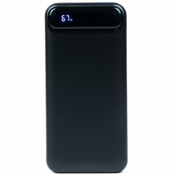  Зовнішній акумулятор Power Bank XO PR136 20000mAh 10W with Display Black
